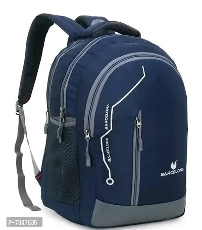 Stylish Fancy Polyester Solid 24 Ltr Trendy School Bag - College Backpack With Rain Cover-thumb2