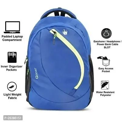 Grear Laptop Backpack, Water Resistant College Computer Bag For School, Fits 15.6 Inch Notebook 31 Ltrs