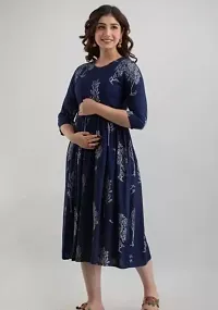 Beautiful Rayon Stitched Floral Print Kurta for Women-thumb2