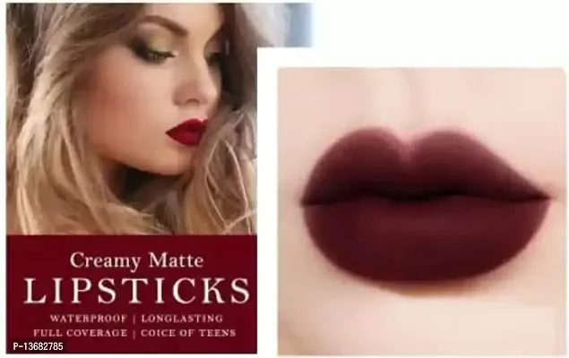 Wiffy ?Kiss Proof & Smudge Proof Lip Shape Coffee color Lipstick??-thumb4