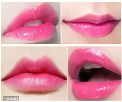 ?Crystal transparent color change to pink jelly moisturizing gel lipstick-thumb2