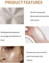 Wiffy ?New 3D Effect HD finish Hd water proof white loose powder highlighter Highlighter??(silver)-thumb1