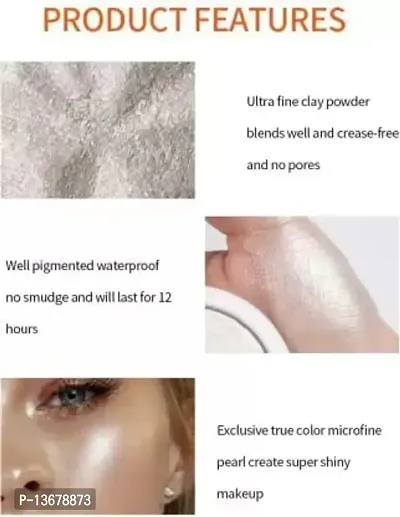 Wiffy ?New 3D Effect HD finish Hd water proof white loose powder highlighter Highlighter??(silver)-thumb2