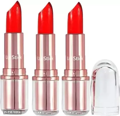 Wiffy MAGIC COLOR CHANGING LIP JELLY WATER PROOF LIPSTICK PACK OF 3??(RED, 10.8 g)