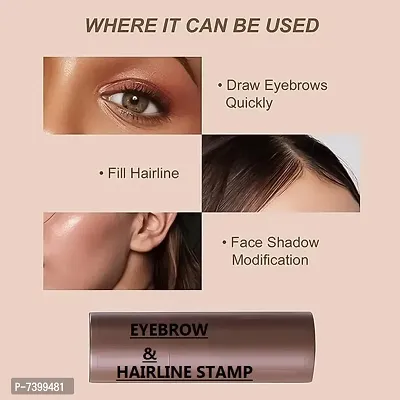 Natural Brows With Rich Hairline -Eyebrow And Hairline Powder Stamp