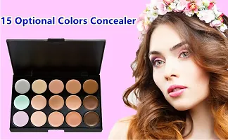 The Medium To Dark Shade 15 Colour Whitening Concealer Make Up Palette Concealer-thumb1