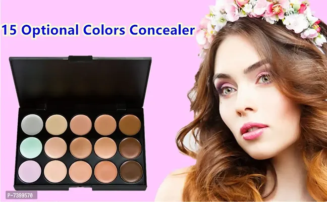 The Medium To Dark Shade 15 Colour Whitening Concealer Make Up Palette Concealer-thumb2