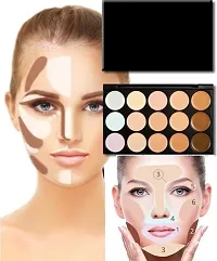 Professional Waterproof 15 Colours Contour Highlight Makeup Concealer Palette-thumb2