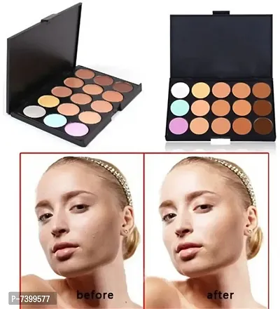 Professional Waterproof 15 Colours Contour Highlight Makeup Concealer Palette-thumb2