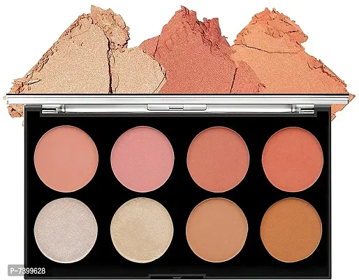 Hot Contour Pro Palette 8 Shades-All Skin Type-Creamy Volume -Multi Concealer-thumb0