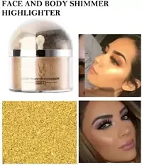 Wiffy ?Glitter Radiant Face Makeup Shimmer Powdery Golden Highlighter??(GOLDEN)-thumb1