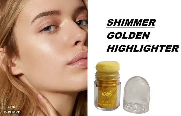 WIFFYSHIMMER PROFESSIONAL MAKEUP HIGHLIGHTER STAY LONG PACK OF 1 Highlighter??(GOLDEN)