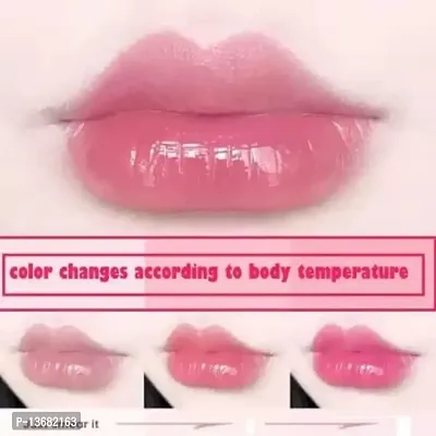 Wiffy CRYSTAL TRANSPARENT COLOR CHANGING JELLY MOISTURIZING LIPSTICK??(LIGHT PINK, RED, 7.2 g)-thumb3