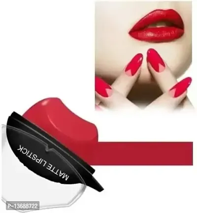 Lip Shape Lipstick Apple Design Matte Li