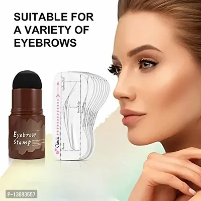 Wiffy Eye Brow Stamp Makeup Tools, Brow Stamp Shaping Kit Eyebrow Definer 10 g brown 10 g??(BROWN)-thumb5