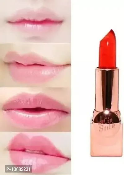 Wiffy Color Changing Jelly Lipstick Moisturizing Transparent Lipstick??(RED, 3.6 g)