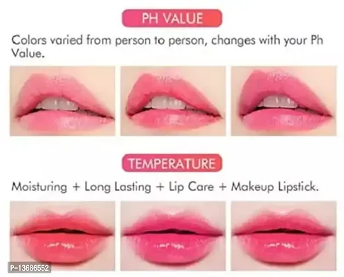 ?Crystal transparent color change to pink jelly moisturizing lipstick?-thumb3