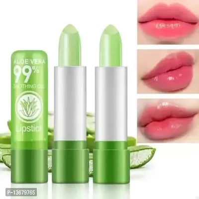 Wiffy MAGIC COLOR CHANGING LIP BALM FOR SMOOTH AND PINK LIPS PACK PF 2 ALOE VERA