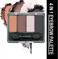 Wiffy THE MATTE FINISH 4 IN 1 EYEBROW PALETTE Eyebrow Powder Palette With Brush 20 g 20 g??(MULTICOLOR)-thumb1