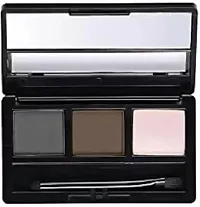 Wiffy ?Long Lasting Makeup Palette Waterproof 3 Colors Cosmetic Eyebrow Pallet 1 g??(MULTICOLOR)-thumb2