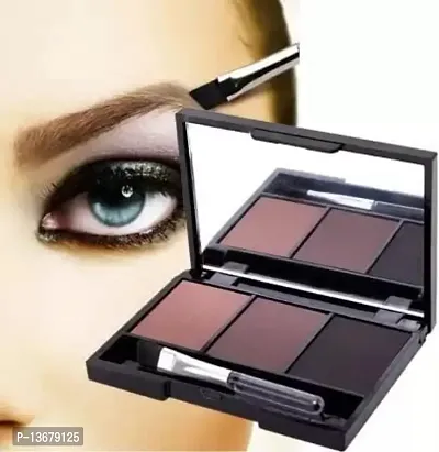 Wiffy ?Long Lasting Makeup Palette Waterproof 3 Colors Cosmetic Eyebrow Pallet 1 g??(MULTICOLOR)