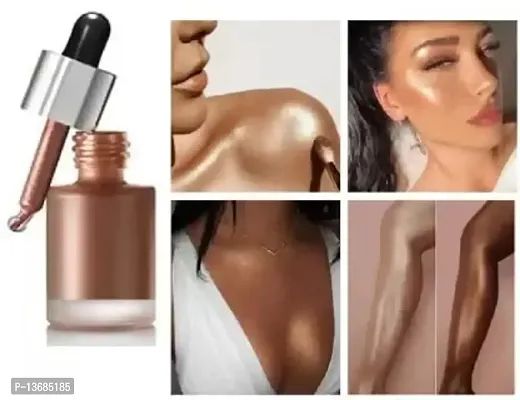 Wiffy Perfect make up look shimmery shine liquid highlighter for body and face