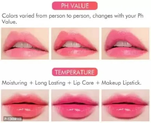 Wiffy Crystal transparent color change jelly moisturizing lipstick??(PINK, 3.6 g)-thumb3