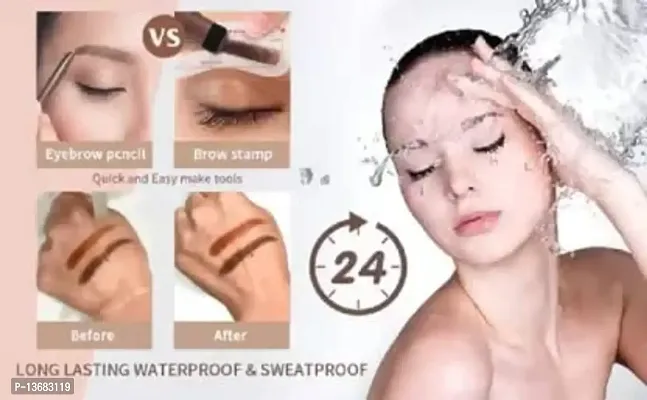 Wiffy Eyebrow Stamp , One Step Brow Stamp Waterproof 10 g (Brown)?