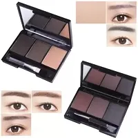 Wiffy ?3 In 1 Black and Brown Eyebrow Powder Palette 10 g??(MULTICOLOR)PACK OF 1-thumb3