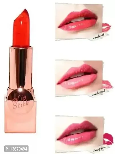 Wiffy ?Soft Lovely Jelly Moisturizing Color Change to Pink Gel Lipstick??(Red, 3.6 g)