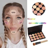 Wiffy Beauty 15 Colors Contour Face Cream Makeup Concealer Palette-thumb1