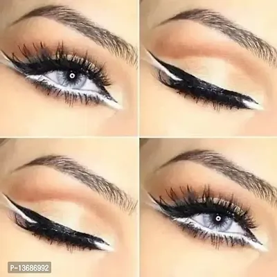 WIFFY One Stroke Defining Auto Eyeliner Kohl Matte White Kajal 18hour Long-thumb3