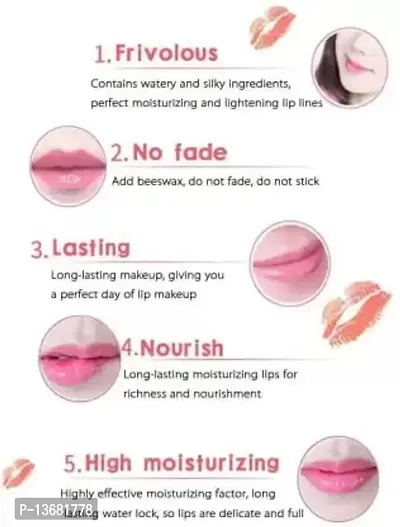 Wiffy MAGIC COLOR CHANGING LIP JELLY PIGMENTED & WATER PROOF LIPSTICK PACK OF 2??(PINK, 7.2 g)-thumb3