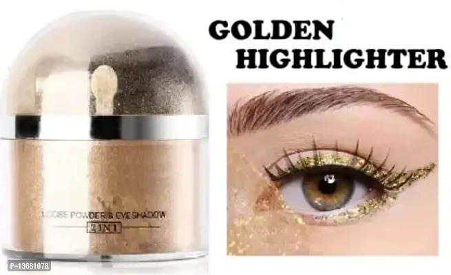 Wiffy ?GOLDEN SHIMMER GLITTER LOOSE HIGHLIGHTER POWDER Highlighter??(GOLDEN)-thumb2