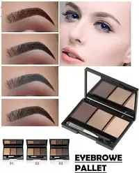 Wiffy ?3 In 1 Black and Brown Eyebrow Powder Palette 10 g??(MULTICOLOR)PACK OF 1-thumb4