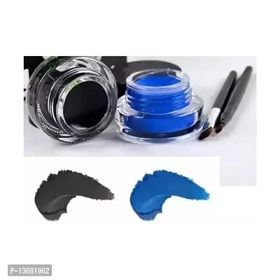 Wiffy Gel Eyeliner With 2 Brushes set Waterproof Long-lasting Easy to Wear 6 g??(DOUBLE SHADE)