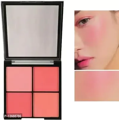 4 COLOR WATERPROOF AND LONG LASTING NATURAL PINK CHEEKS EFFECT BLUSHER