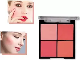 4 COLOR WATERPROOF AND LONG LASTING NATURAL PINK CHEEKS EFFECT BLUSHER-thumb2