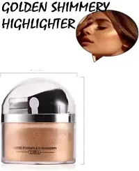 Wiffy ?2 IN 1 Shimmery Shiny Gold Highlight For Professional Look Highlighter??(GOLD)-thumb1