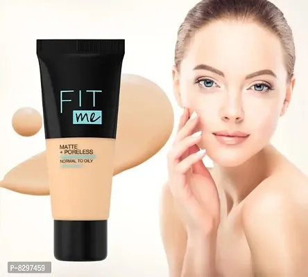 Fit Me Matte+Pore less Liquid Foundation Tube Natural Beige,-thumb0