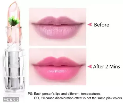 Crystal Green Flower Jelly Lipstick, Long Stay Nutritious,