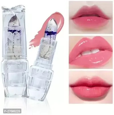 Color Changing Crystal Jelly Flower Lipsticknbsp;