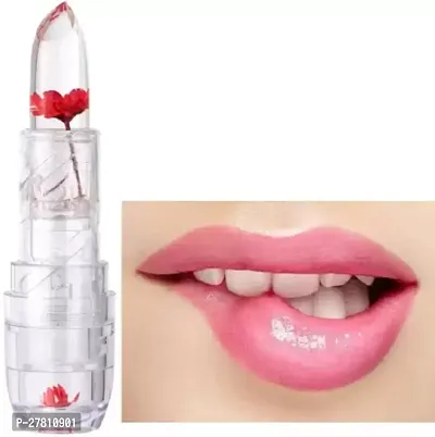 nbsp;Crystal Red Flower Jelly Lipstick, Long Lasting Nutritious, Moisturizer Magicnbsp;