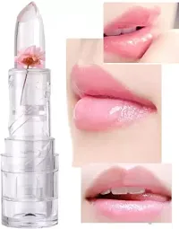 nbsp;Crystal Pink Flower Jelly Lipstick, Long Lasting Nutritious, Moisturizer Magic-thumb2