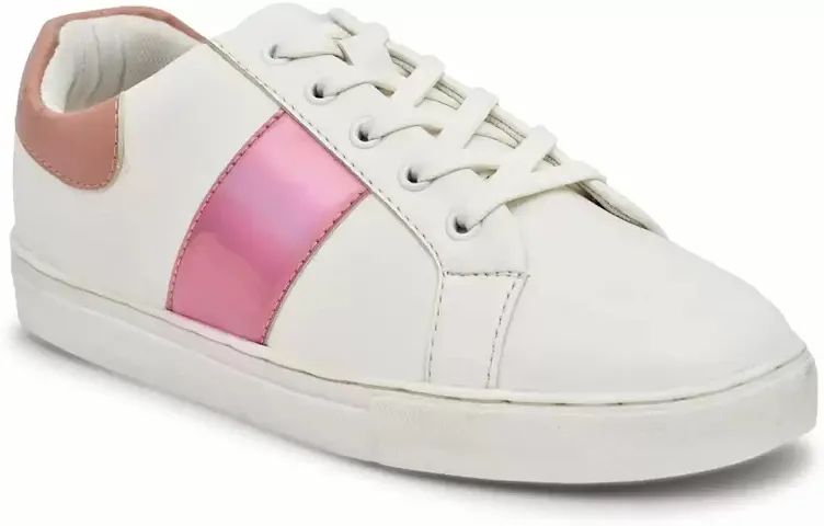 Elegant Synthetic Solid Sneakers For Women