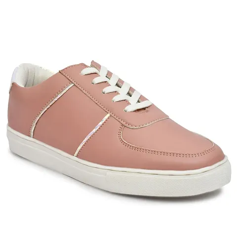 Comfortable Stylish Casual Sneakers For Men (Pink)