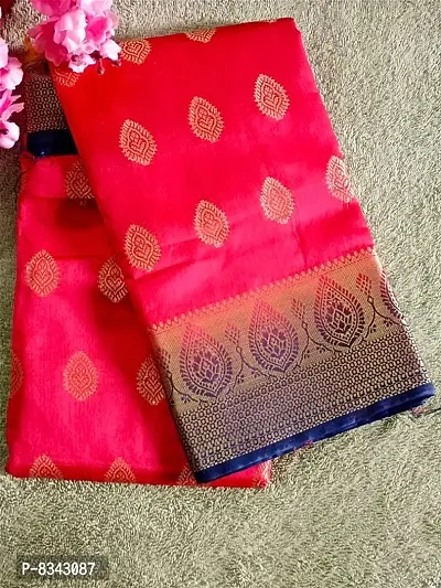 Classic Brasso Jacquard Saree without Blouse piece-thumb0