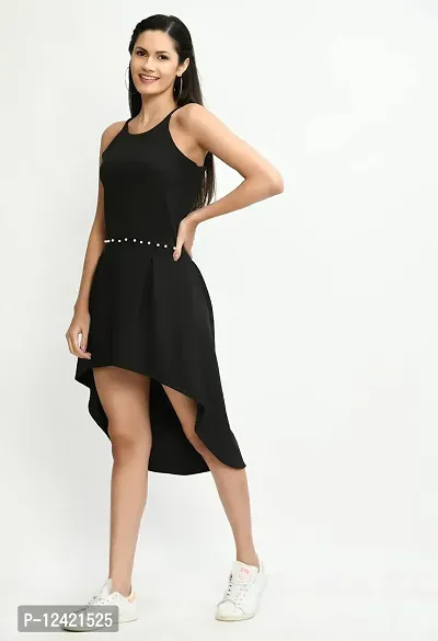 Buy Women Black Solid Accordion Pleats Empire Dress - Dresses for Women |  Sassafras.in