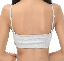 Trendy Cotton Strapless Tube Top Sports Bra For Girls-thumb1