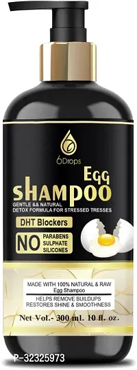 6DROPS Nourish Your Hair with Premium Egg Shampoo 300ml-thumb0